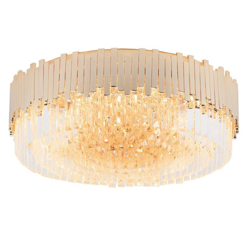 PLAFON CALZO glamour ze złotą oprawą i kryształami duży PLAFON-CALZO-glamour-ze-złotą-oprawą-i-kryształami-duży