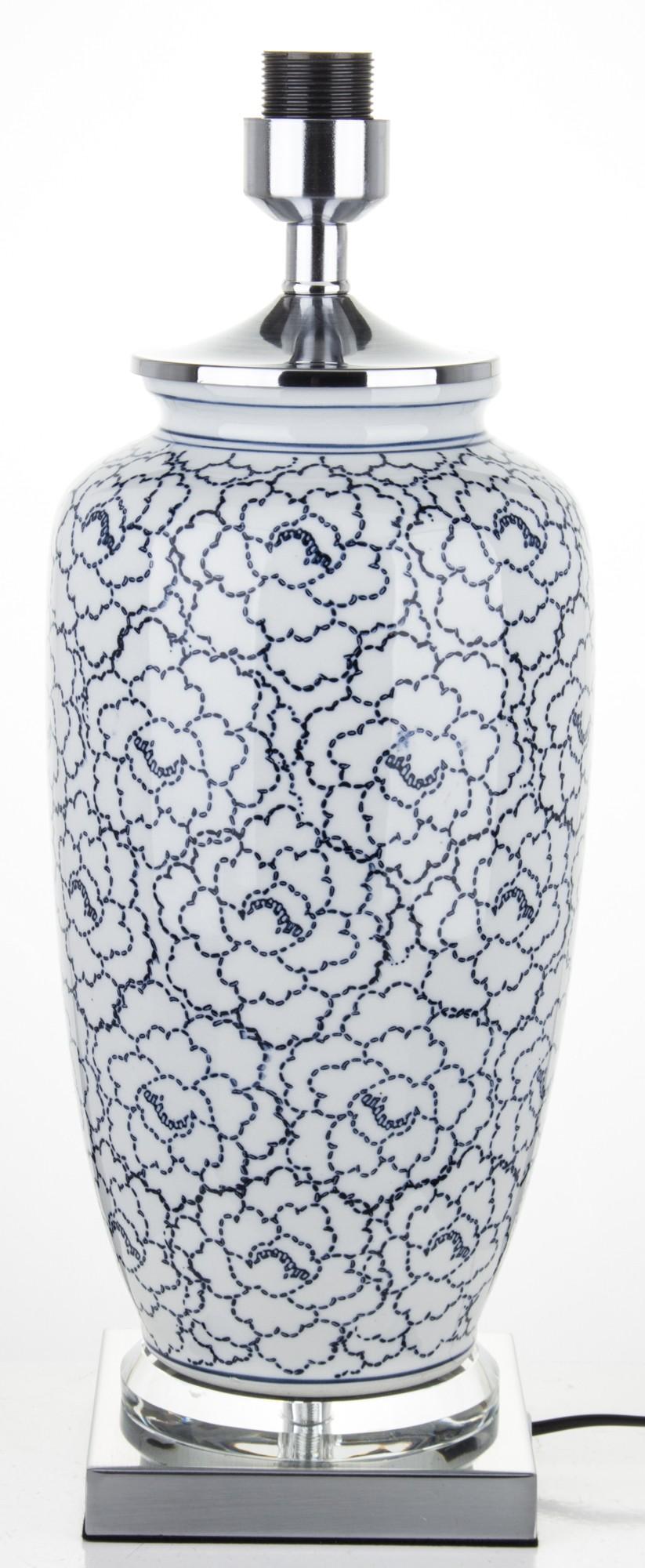 LAMPA STOŁOWA ceramiczna z białym kloszem art deco3