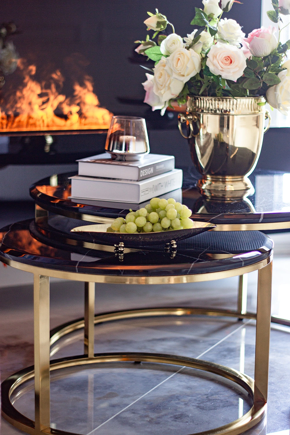 PATERA DEKORACYJNA złota, w kształcie liścia, styl glamour, piękna