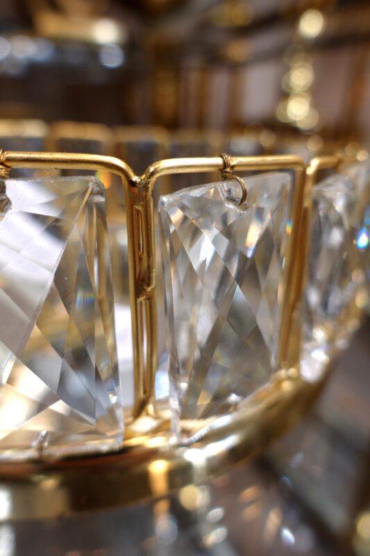 TACA z lustrzanym dnem i złotymi elementami glamour3