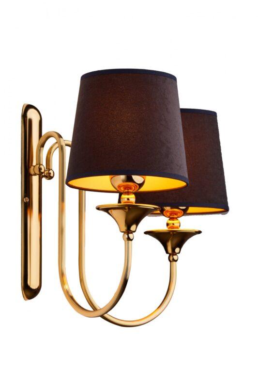 KINKIET złoto czarny klasyczny BATUMI BMK MS Jupiter2