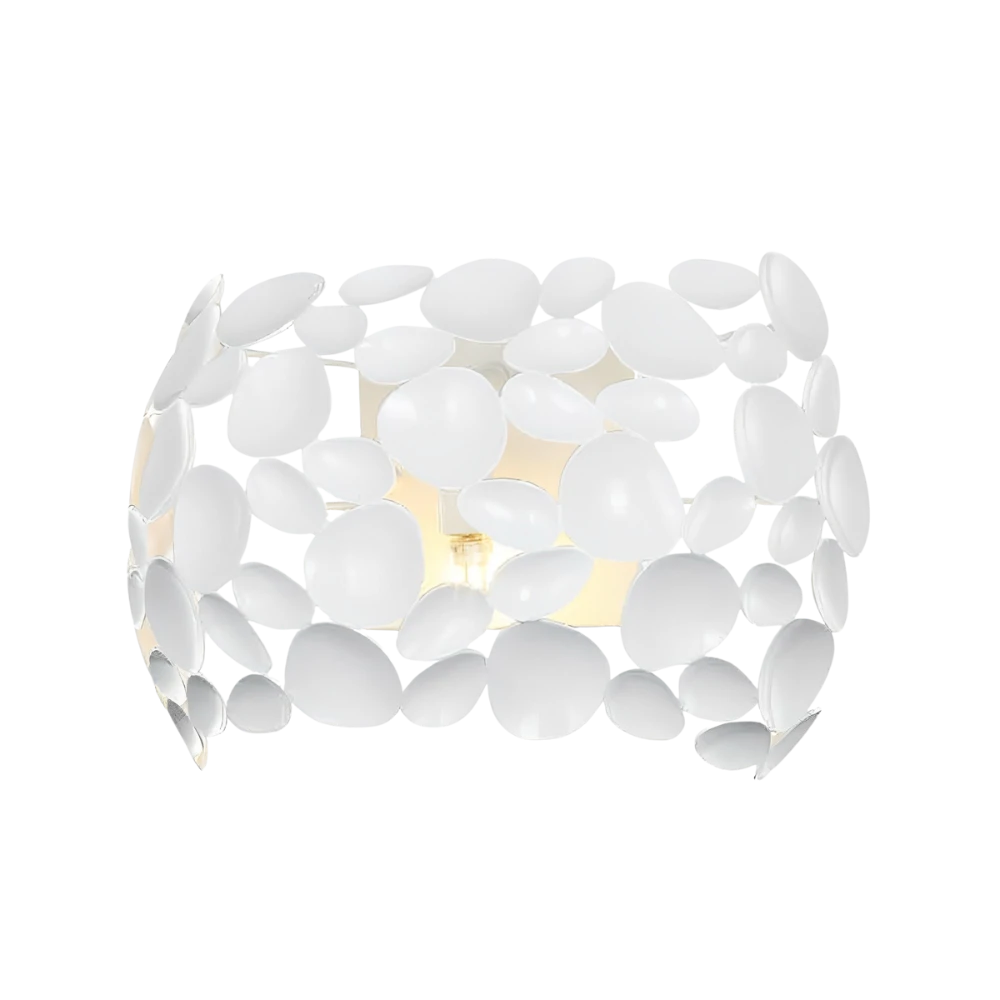 KINKIET CARERA BIANCO PARETTE metalowy biały nowoczesny glamour KINKIET CARERA BIANCO PARETTE metalowy biały nowoczesny glamour