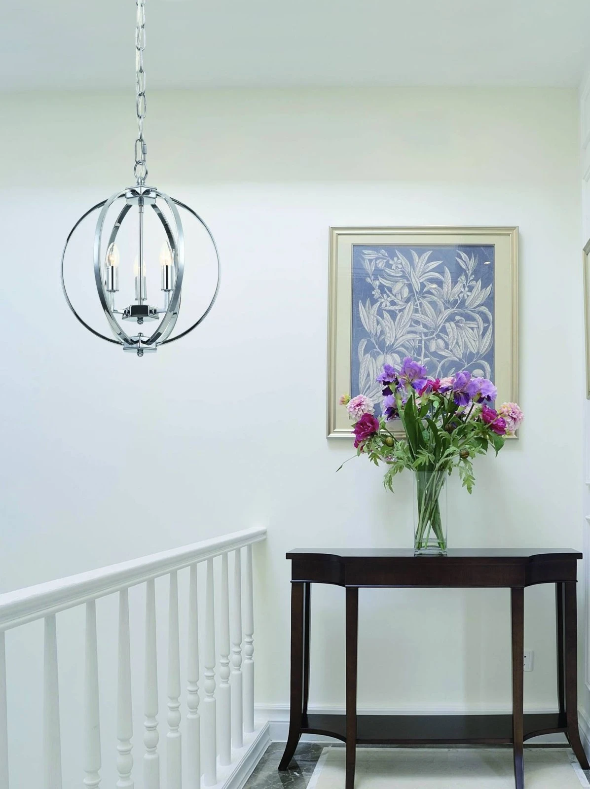 LAMPA WISZĄCA CANDI S metalowa chromowana klasyczna piękna LAMPA WISZĄCA CANDI S metalowa chromowana klasyczna piękna