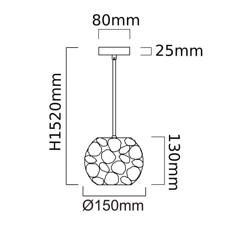 LAMPA WISZĄCA CARERA CROMO metalowa chromowana nowoczesna3