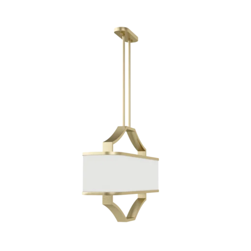 LAMPA WISZĄCA GERDO OVALE OLD GOLD złota oprawa biały klosz styl glamour piękna