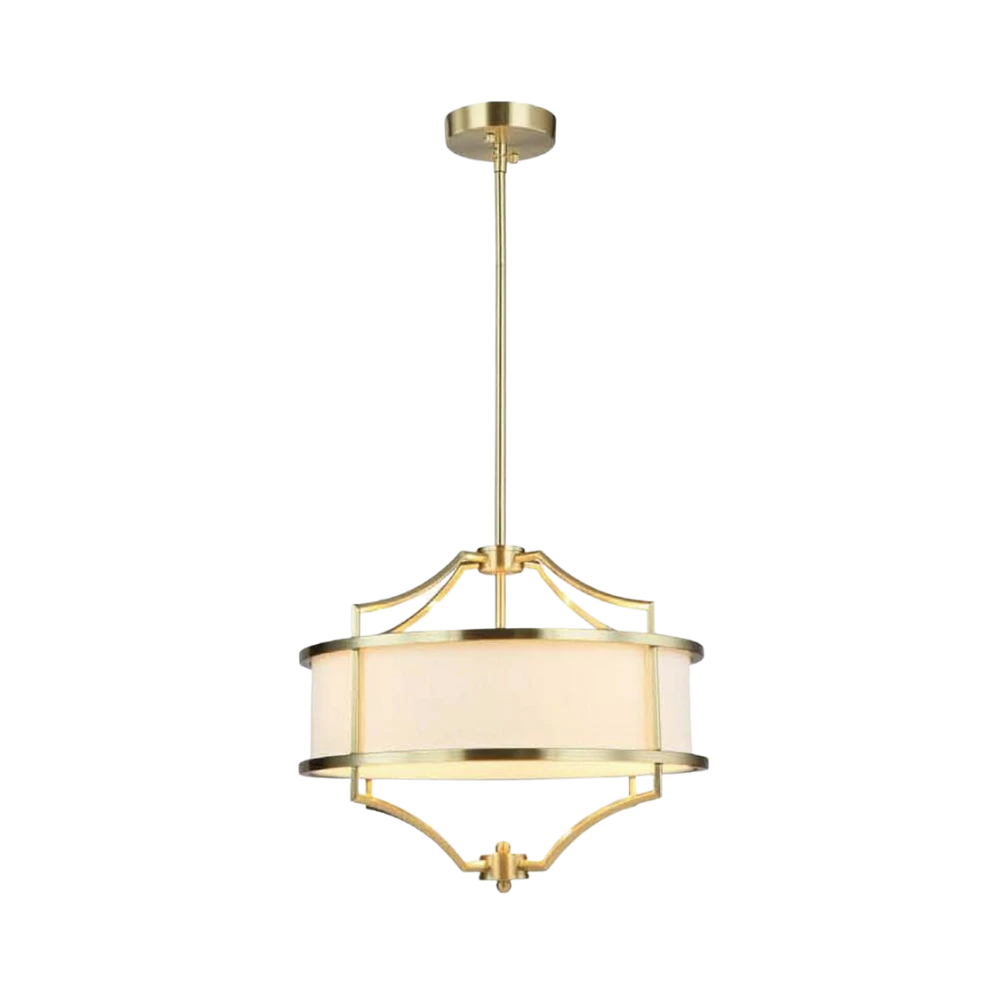 LAMPA WISZĄCA STESSO OLD GOLD S złota oprawa biały klosz nowoczesna piękna