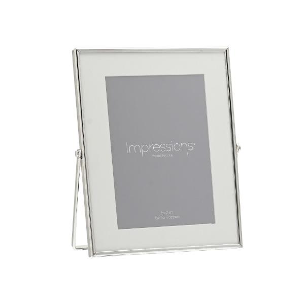 RAMKA NA ZDJĘCIE srebrna prostokątna 13x18 cm