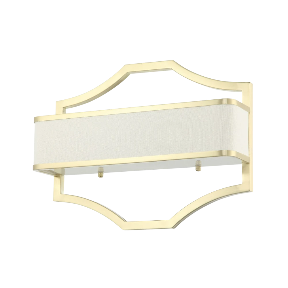 KINKIET GERDO PARETTE OLD GOLD złota oprawa biały klosz styl glamour glamour KINKIET GERDO PARETTE OLD GOLD złota oprawa biały klosz styl glamour glamour