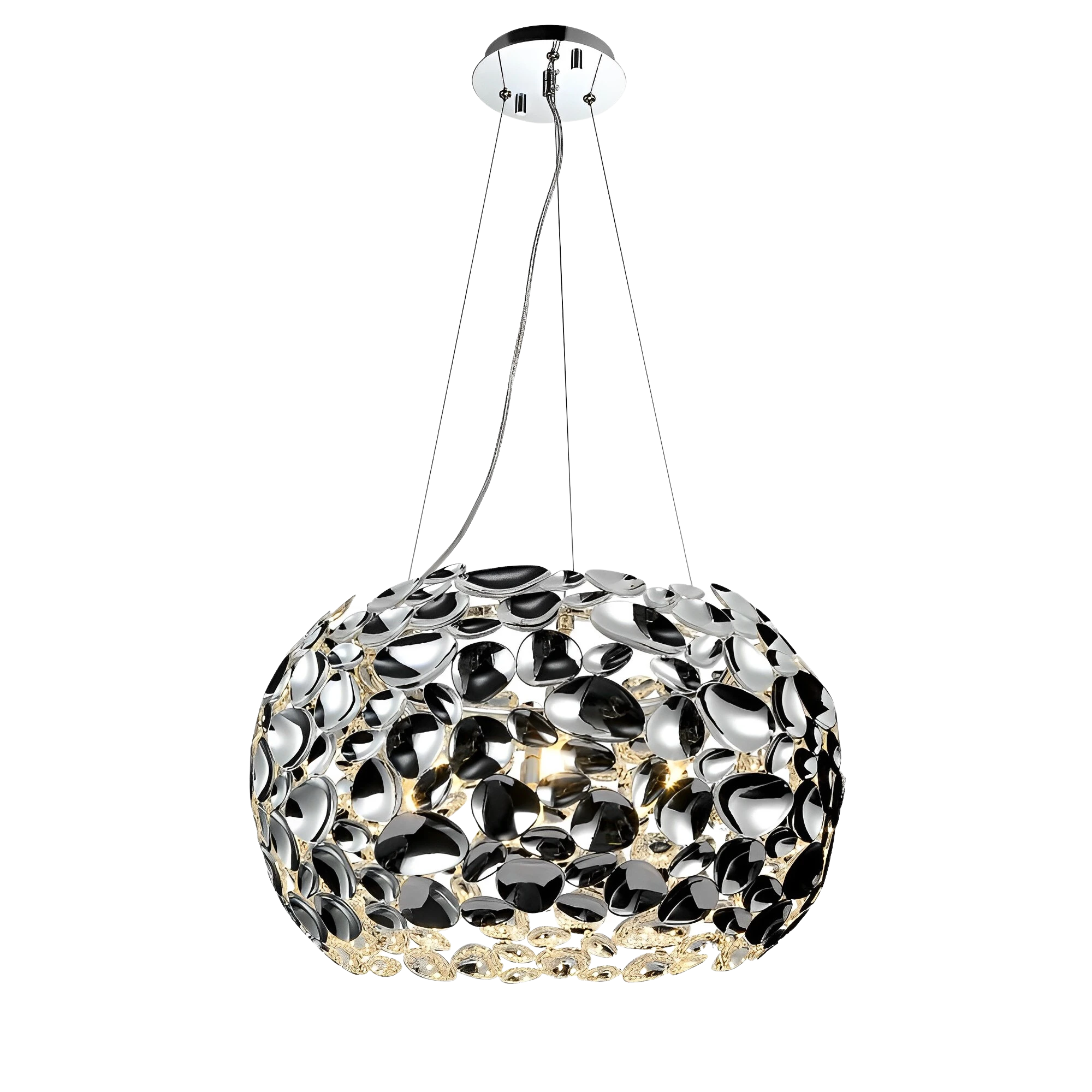 LAMPA WISZĄCA CARERA CROMO L metalowa chromowana nowoczesna glamour LAMPA WISZĄCA CARERA CROMO L metalowa chromowana nowoczesna glamour