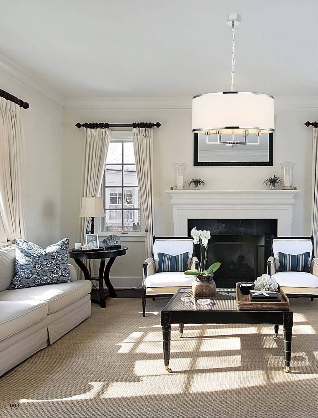 LAMPA WISZĄCA CASA CROMO M metalowa srebrna klasyczna dekoracyjna LAMPA WISZĄCA CASA CROMO M metalowa srebrna klasyczna dekoracyjna