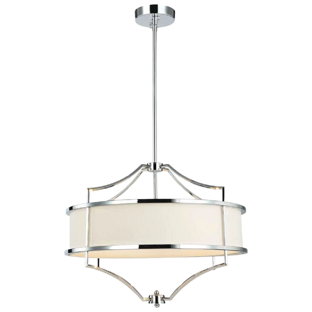 LAMPA WISZĄCA STESSO CROMO M srebrna oprawa biały klosz nowoczesna ekskluzywna LAMPA WISZĄCA STESSO CROMO M srebrna oprawa biały klosz nowoczesna ekskluzywna