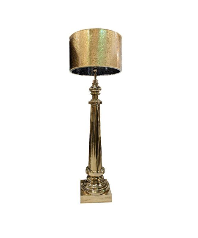 LAMPA PODŁOGOWA złota metalowa glamour
