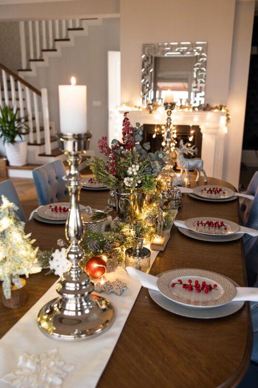 ŚWIECZNIK srebrny z niklu klasyczny 3