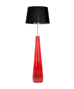 LAMPA-PODLOGOWA-4concepts-Berlin-Czerwona-50-40×35-cm-Piekna-Czarny-Abazur-czerwona-podstawa