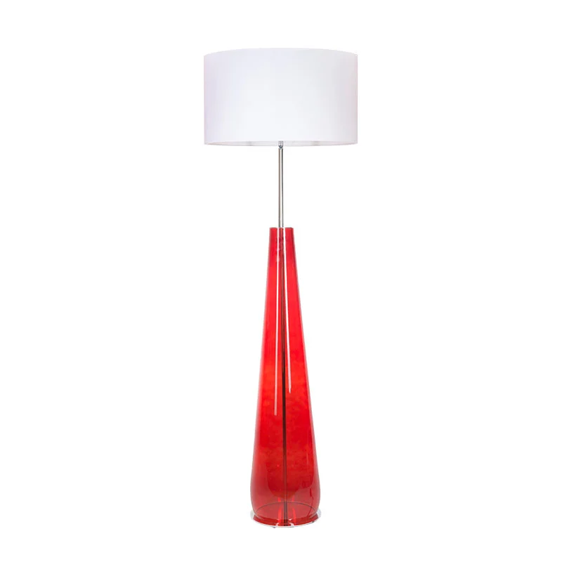 LAMPA-PODLOGOWA-4concepts-Berlin-Czerwona-50×30-cm-Glamour-nowoczesna-czerwona-podstawa-bialy-abazur LAMPA-PODLOGOWA-4concepts-Berlin-Czerwona-50×30-cm-Glamour-nowoczesna-czerwona-podstawa-bialy-abazur