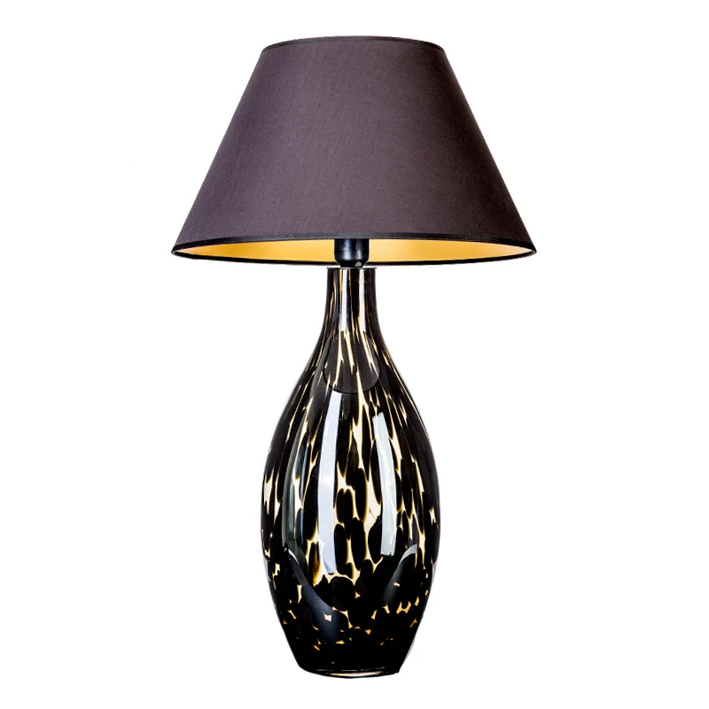 LAMPA STOŁOWA 4concepts Kenya Glamour Czarny Abażur LAMPA STOŁOWA 4concepts Kenya Glamour Czarny Abażur