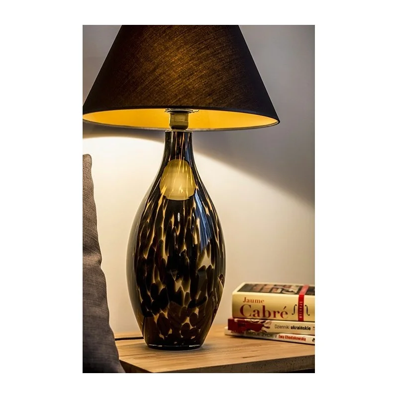 LAMPA STOŁOWA 4concepts Kenya Piękna Czarny Abażur LAMPA STOŁOWA 4concepts Kenya Piękna Czarny Abażur