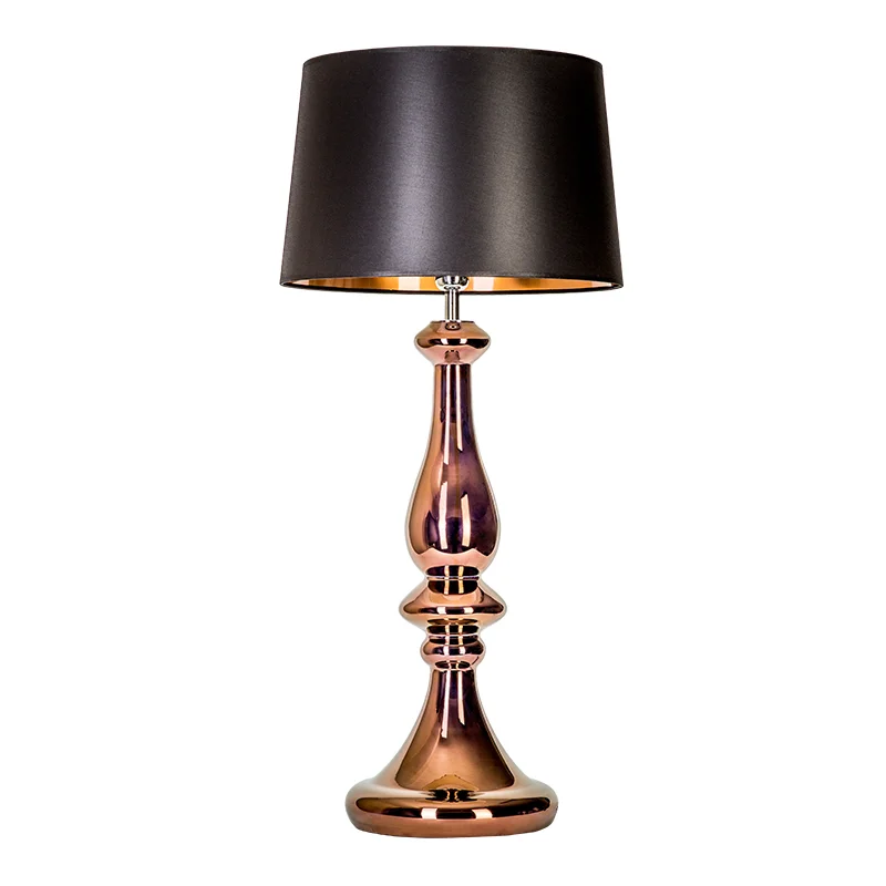 LAMPA STOŁOWA 4concepts Louvre Miedziana Piekna Czarno Miedziany Abażur LAMPA STOŁOWA 4concepts Louvre Miedziana Piekna Czarno Miedziany Abażur