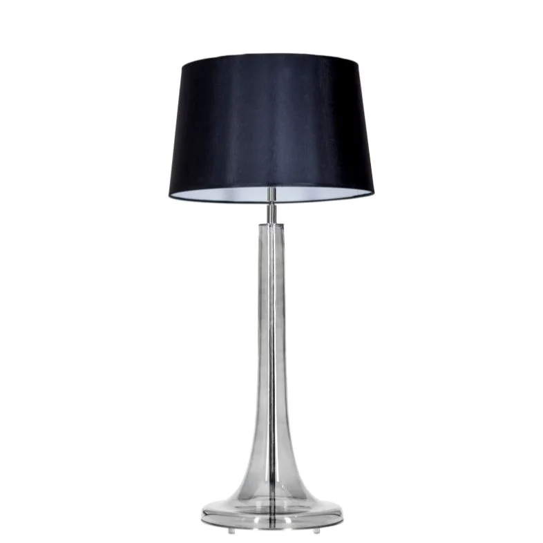 LAMPA STOŁOWA 4concepts Lozanna Transparentna Czerń Piękna Czarny Abażur LAMPA STOŁOWA 4concepts Lozanna Transparentna Czerń Piękna Czarny Abażur