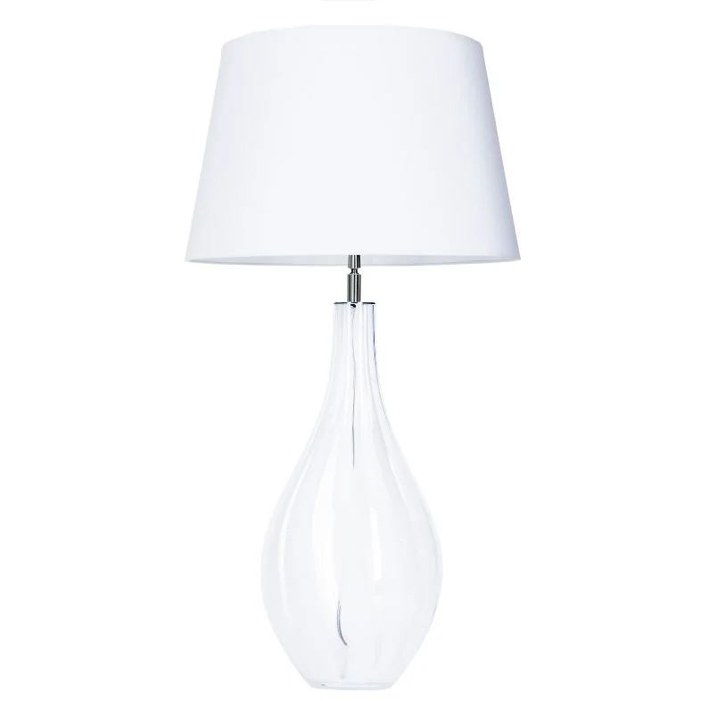 LAMPA STOŁOWA 4concepts Modena Biała Szklana LAMPA STOŁOWA 4concepts Modena Biała Piękna