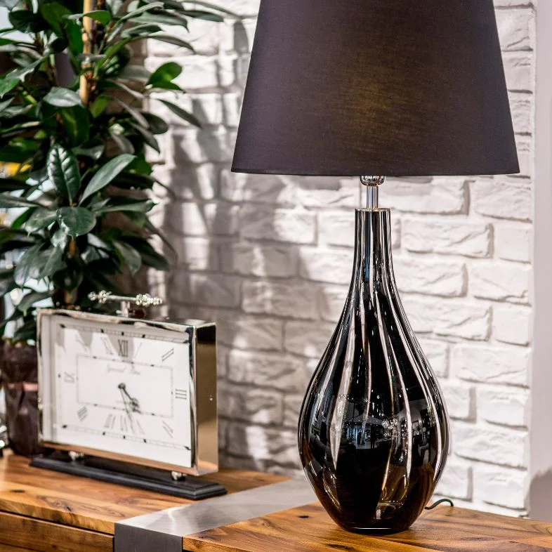 LAMPA STOŁOWA 4concepts Modena Czarna Glamour