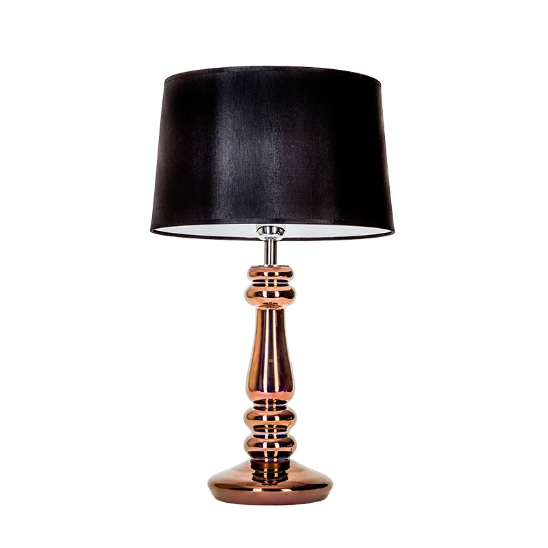 LAMPA STOŁOWA 4concepts Petit Trianon Miedziana Czarno Biały Abażur Glamour LAMPA STOŁOWA 4concepts Petit Trianon Miedziana Czarno Biały Abażur Glamour Piękna
