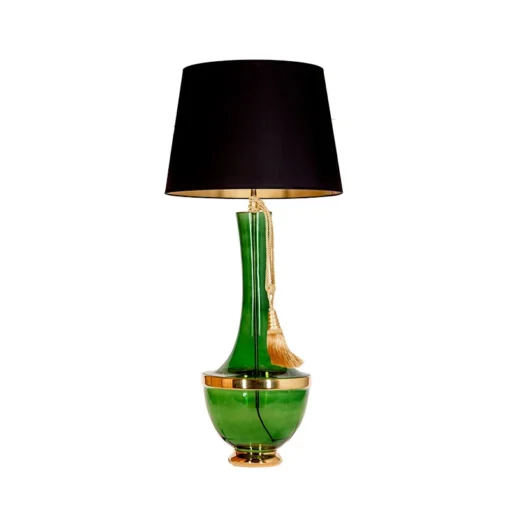 LAMPA STOŁOWA 4concepts Troya Zielona 50 40 x 35 cm Glamour