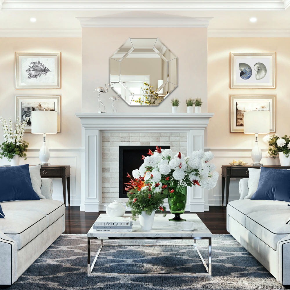 Lustro-Ścienne-Cristal-Oktagon-Ośmiokątne-Lustrzana-Rama Lustro-Ścienne-Cristal-Oktagon-Ośmiokątne-Lustrzana-Rama-Do-Salonu