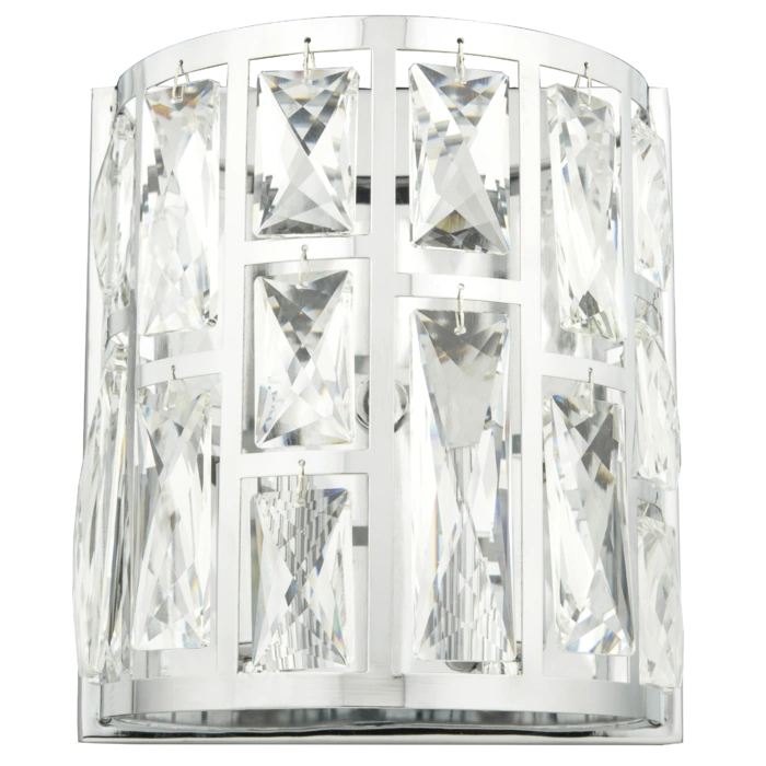 KINKIET Kyiv srebrny, szlifowane kryształy, glamour, ekskluzywny KINKIET Kyiv srebrny, szlifowane kryształy, glamour, ekskluzywny