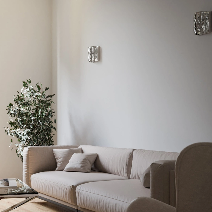 KINKIET Kyiv srebrny, szlifowane kryształy, glamour, piękny KINKIET Kyiv srebrny, szlifowane kryształy, glamour, piękny