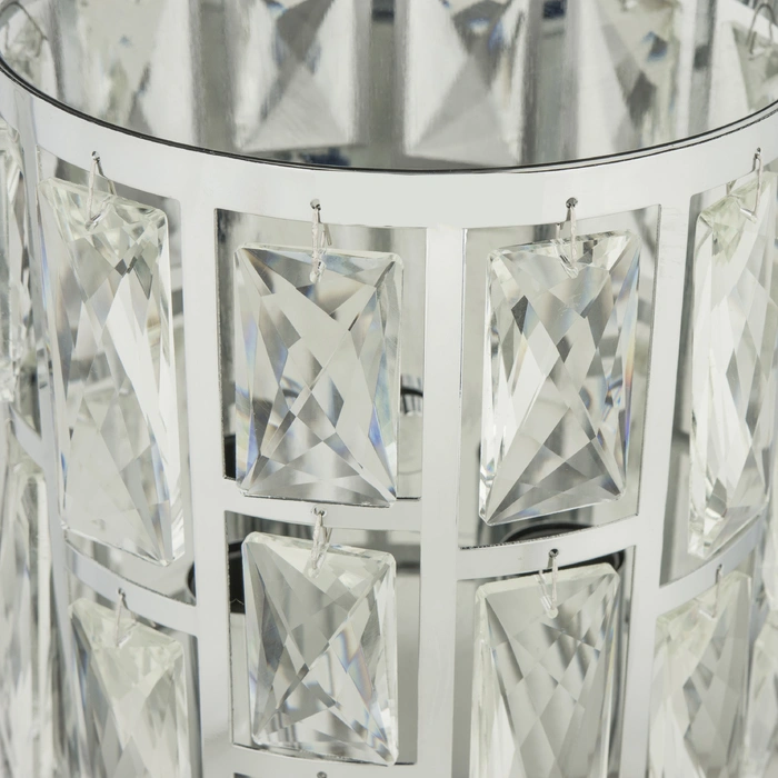 KINKIET Kyiv srebrny, szlifowane kryształy, glamour, wyjątkowy KINKIET Kyiv srebrny, szlifowane kryształy, glamour, wyjątkowy