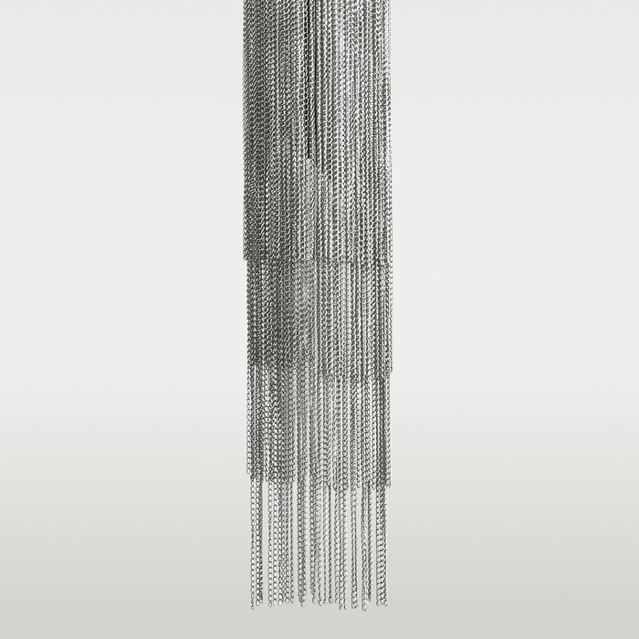 KINKIET Roma niklowane wykończenie, z łańcuszków, styl glamour, dekoracyjny