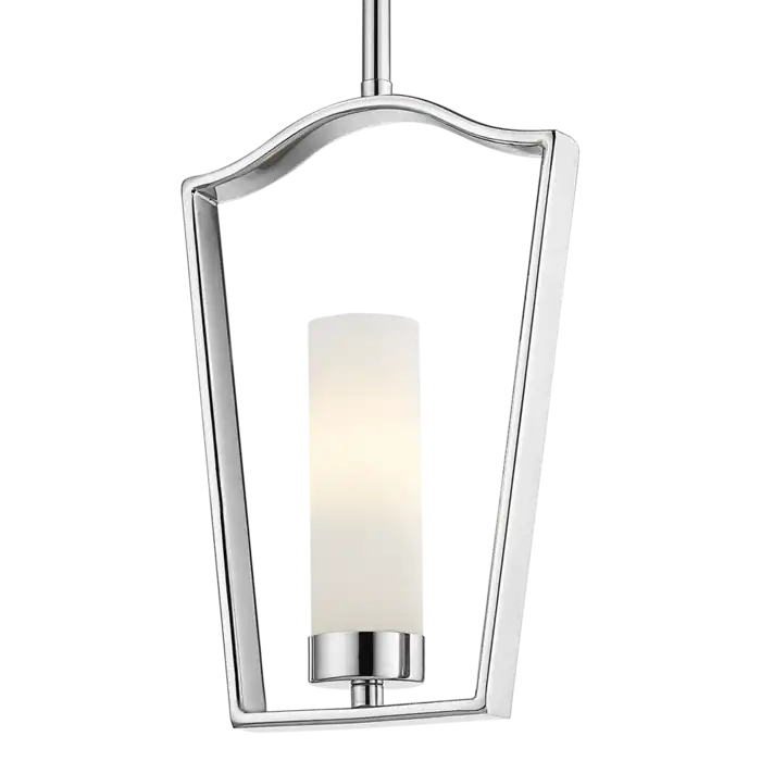 LAMPA WISZĄCA Dublin metalowa, srebrna rama, mleczny klosz, klasyczny styl, piękna LAMPA WISZĄCA Dublin metalowa, srebrna rama, mleczny klosz, klasyczny styl, piękna