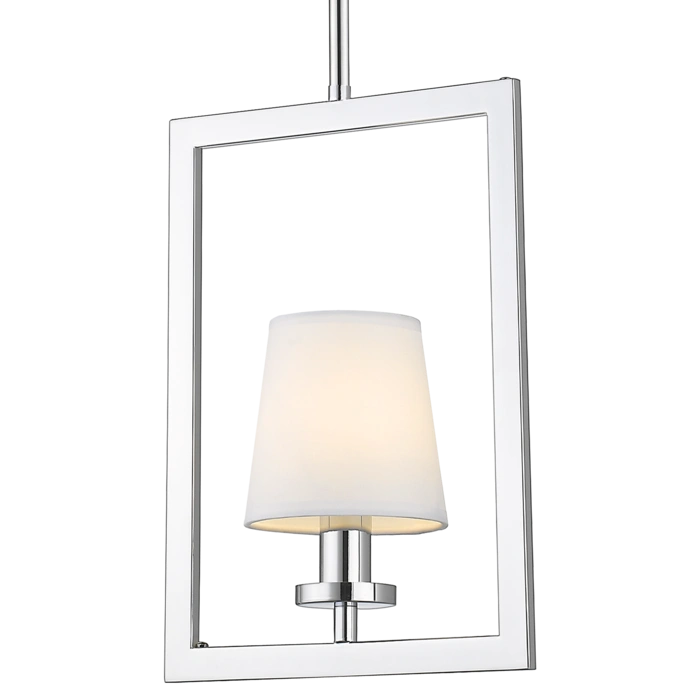 LAMPA WISZĄCA London srebrne wykończenie, biały abażur w stylu nowojorskim, jednopunktowa, piękna LAMPA WISZĄCA London srebrne wykończenie, biały abażur w stylu nowojorskim, jednopunktowa, piękna