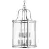 LAMPA WISZĄCA New York srebrne wykończenie, dekoracyjna rama, klasyczny wygląd 43x76 cm piękna