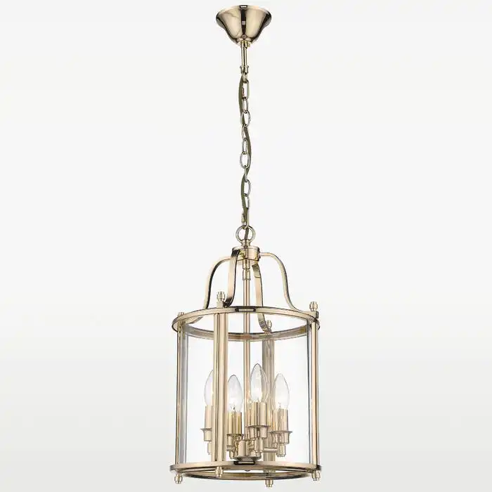 LAMPA WISZĄCA New York, złota, metalowa rama, klasyczny styl 27x48 cm sufitowa LAMPA WISZĄCA New York, złota, metalowa rama, klasyczny styl 27x48 cm sufitowa