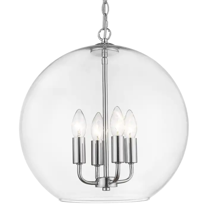 LAMPA WISZĄCA Prague okrągła, szklana, srebrne akcenty, klasyczny styl, piękna LAMPA WISZĄCA Prague okrągła, szklana, srebrne akcenty, klasyczny styl, piękna