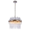 LAMPA WISZĄCA Reykjavik szklane sople, szampańskie wykończenie, styl glamour, dekoracyjna