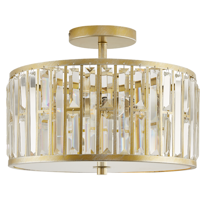 PLAFON Kyiv szampańskie wykończenie, kryształowy, styl glamour, ekskluzywny