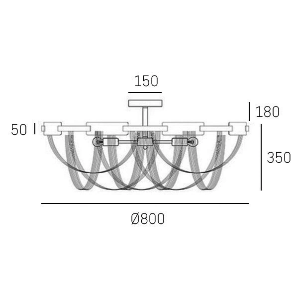 PLAFON Roma metalowy, srebrne wykończenie, elegancki wygląd, wymiary PLAFON Roma metalowy, srebrne wykończenie, elegancki wygląd, wymiary