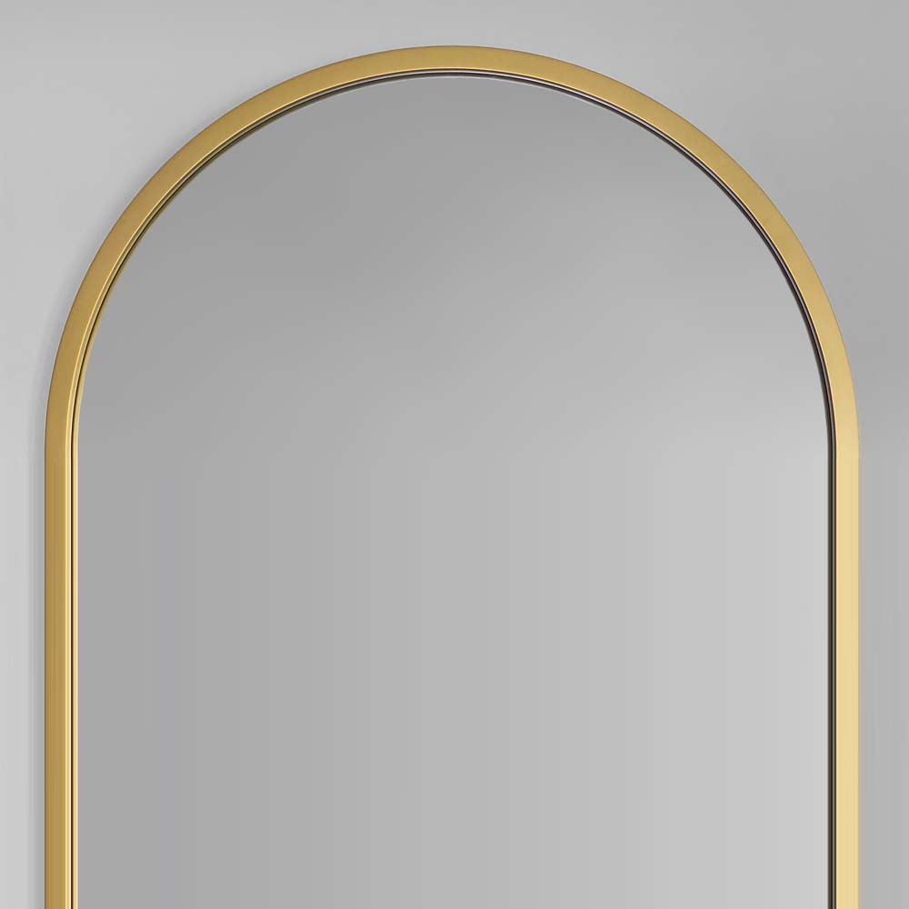 Lustro-zlote-na-przedpokoj-Ambient-nowoczesne-zlote-obramowanie-owalne-zlote