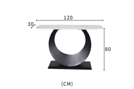 Modig-M86-120-konsola-nowoczesna-oryginalna-podstawa-czarna-bialy-marmurowy-blat-czarna-podstawa