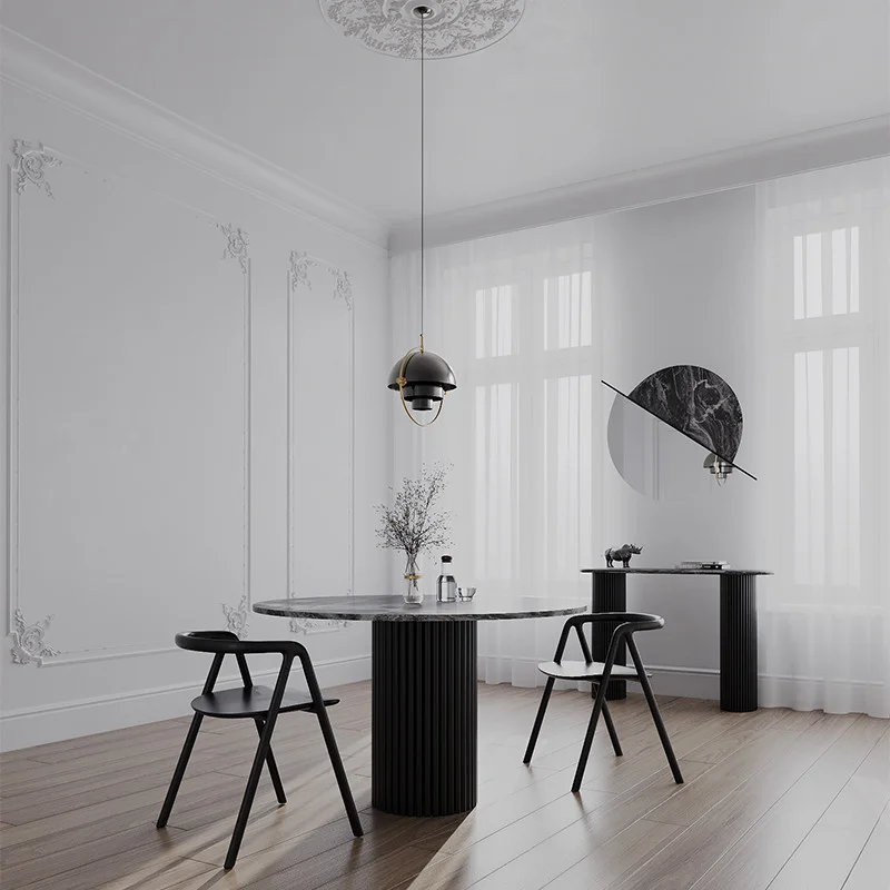 STOL-jadalniany-okragly-czarny-marmurowy-blat-ryflowana-podstawa-piekny