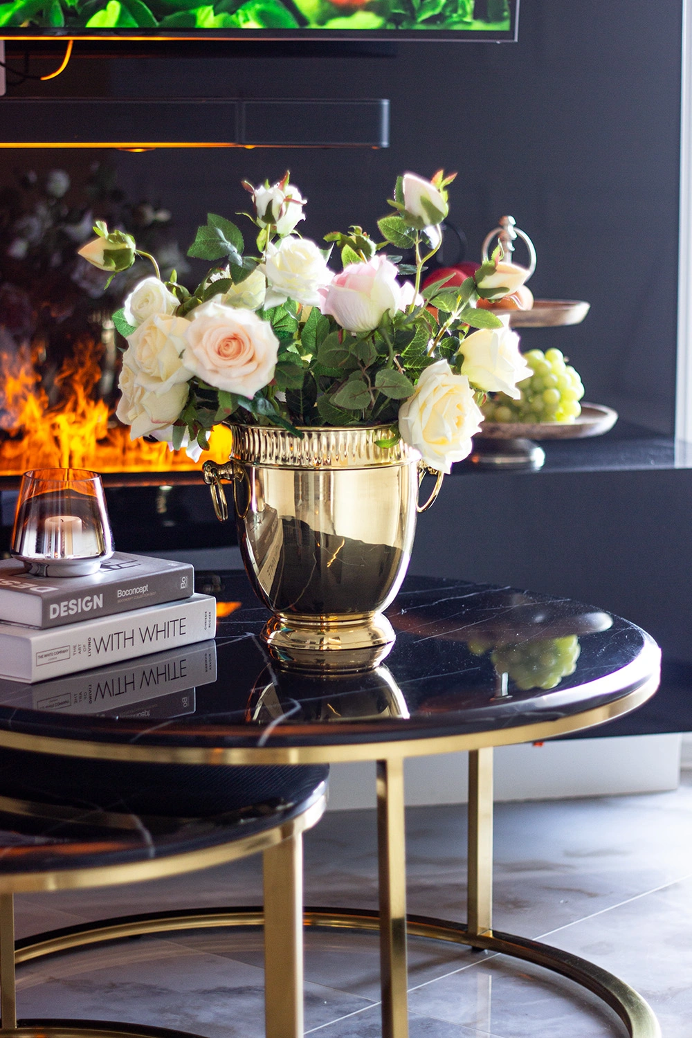 COOLER złoty z uchwytami, piękne zdobienie, styl glamour, wyjątkowy COOLER złoty z uchwytami, piękne zdobienie, styl glamour, wyjątkowy