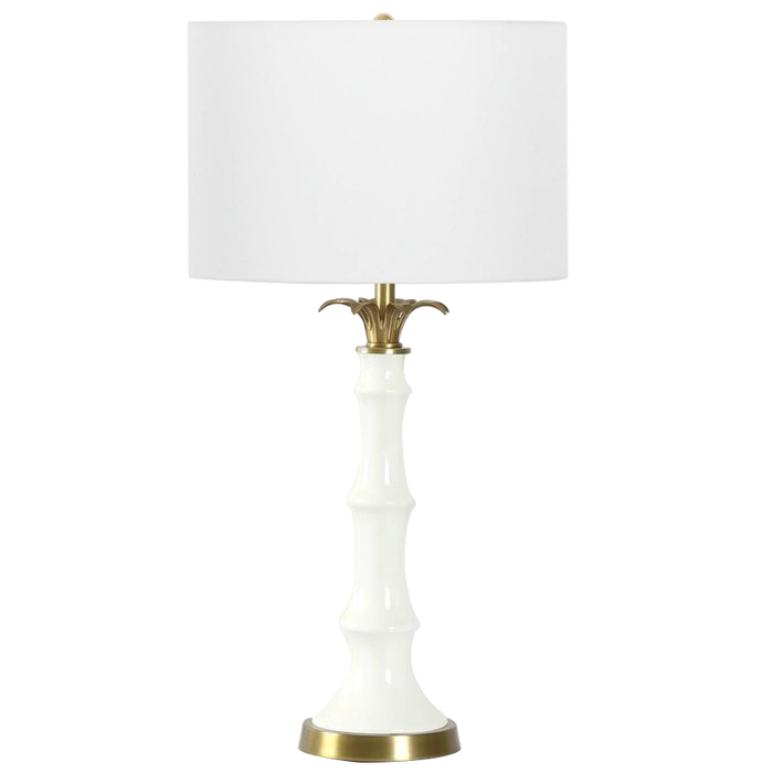 LAMPA STOŁOWA Loboc ceramiczna, biała podstawa, mosiężne, metalowe detale, stylowa, wyjątkowa LAMPA STOŁOWA Loboc ceramiczna, biała podstawa, mosiężne, metalowe detale, stylowa, wyjątkowa