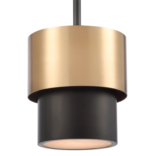 LAMPA WISZĄCA Coburg okrągła, czarno-mosiężna, modern classic S, piękna