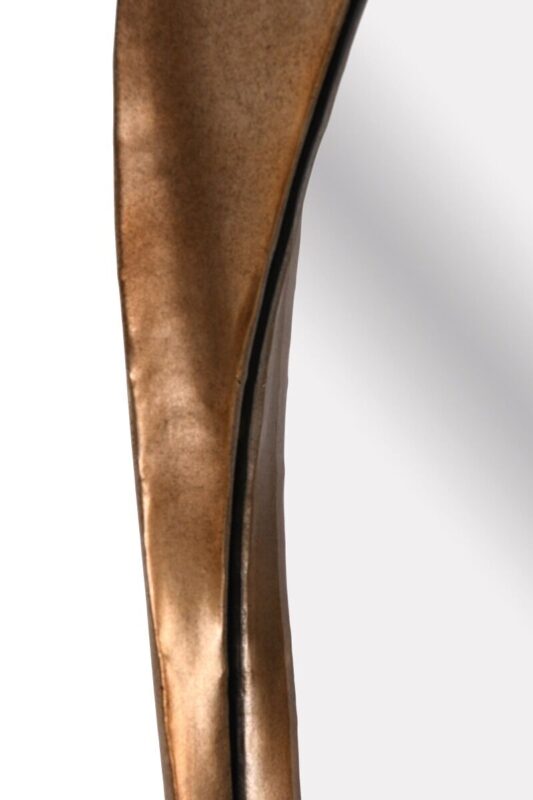 LUSTRO ŚCIENNE owalne, złota rama o nieregularnym kształcie, designerski styl, najwyższa jakość LUSTRO ŚCIENNE owalne, złota rama o nieregularnym kształcie, designerski styl, najwyższa jakość