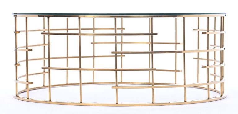 STOLIK KAWOWY okrągły, złote designerska podstawa, transparentny szklany blat, nowoczesny-1 STOLIK KAWOWY okrągły, złote designerska podstawa, transparentny szklany blat, nowoczesny-1