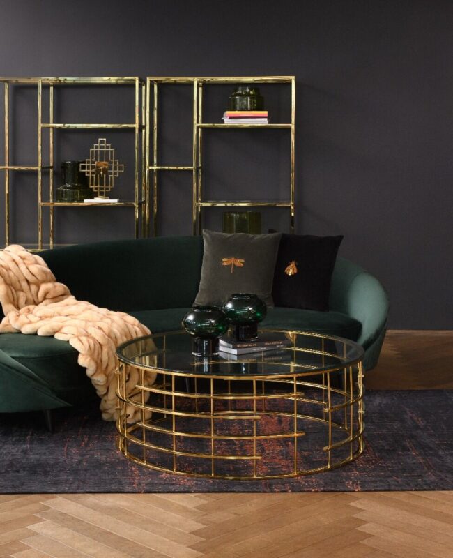 STOLIK KAWOWY okrągły, złote designerska podstawa, transparentny szklany blat, nowoczesny, piękny STOLIK KAWOWY okrągły, złote designerska podstawa, transparentny szklany blat, nowoczesny, piękny