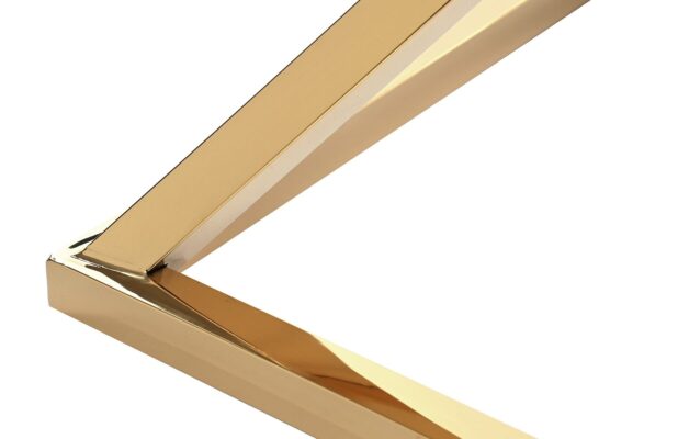 STOLIK POMOCNICZY złoty, metalowa podstawa, transparentny szklany blat, styl glamour-3 STOLIK POMOCNICZY złoty, metalowa podstawa, transparentny szklany blat, styl glamour-3